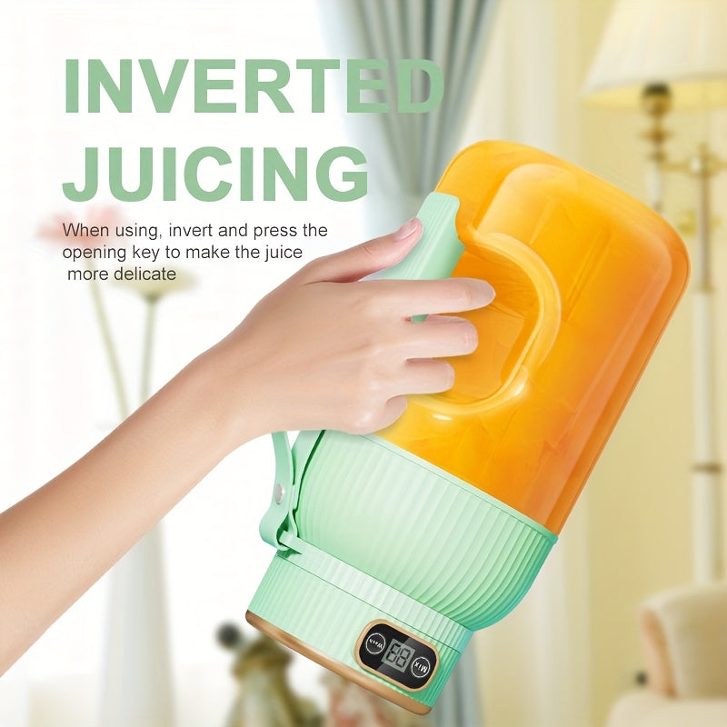 [Portable Juicer] 10-Blade Portable Multifunctional Fruit Juicer | Upgraded Large Capacity Rechargeable Juicer Blender for Vegetables, Fruits, and Smoothies, Suitable for Sports, Travel, and Outdoor Use